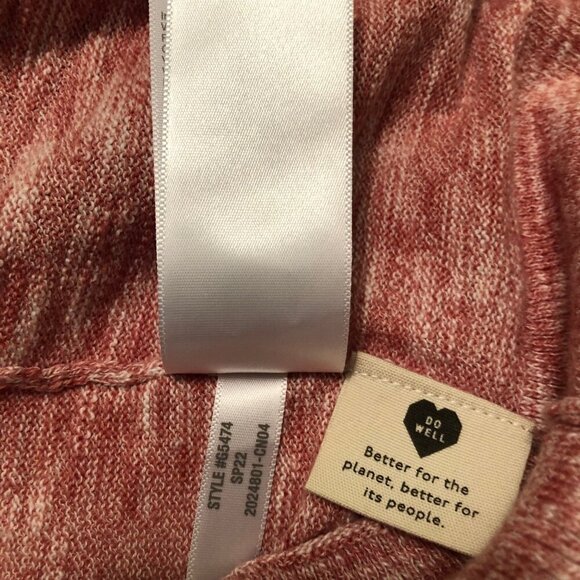 Madewell Bradley Open Front Cotton Blend red/white women Cardigan Size XSmall - Picture 3 of 10